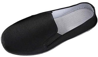 Chinesische traditionelle Peking-Stil Schuhe Kung Fu Tai Chi Schuhe Gummisohle Unisex Schwarz Kampfsport Kung Fu Schuhe Tai Chi Schuhe Chinesische Traditionelle Old Beijing Rubber Sole Schuhe