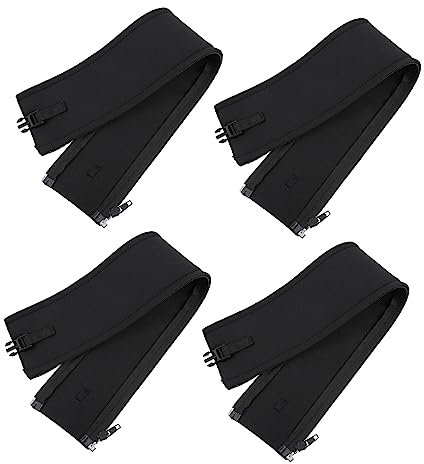 BRIGHTFUFU 4pcs Cable Management Sleeve Wire Cover Neoprene Cord Organizer Zipper Cable Sleeve
