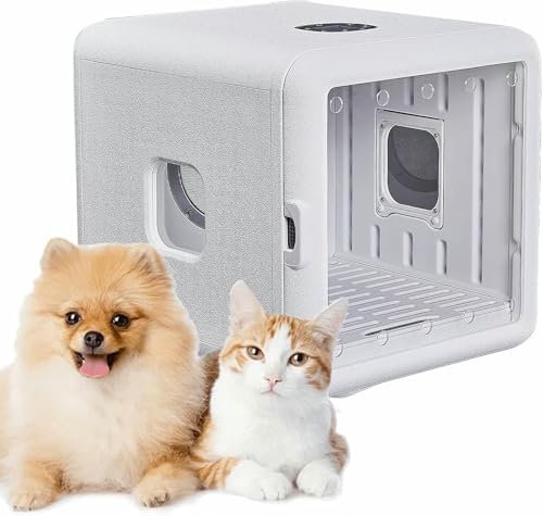 VYUJHNBG Asciugatrice Automatica per Animali Domestici, Macchina per Asciugatura Automatica elettrica efficiente, soffiatore per Asciugatura per toelettatura Cani