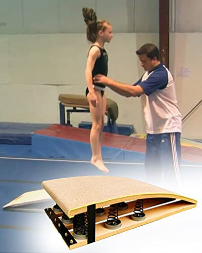 Gymnastik-Sprungbrett Pro Gymnastik-Sprungbrett, maximale Belastung 265 Pfund, Bodenbrett-Sportgerät für Erwachsene, tragbare Gebogene Sprungbrücke für Taekwondo-Flip/Kampfsport