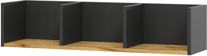 Vicco Wandregal Tomy, Anthrazit/Goldkraft Eiche, 90 x 20 cm | zur Wandmontage geeignet zur Aufbewahrung von Büchern und Deko