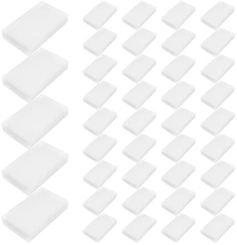 Wrtysully Borrador MáGico de Esponjas de Limpieza, Borrador de Esponja para el Hogar Espuma Limpiadora Limpieza para Cocina, Muebles, AutomóViles, (Paquete de 50)