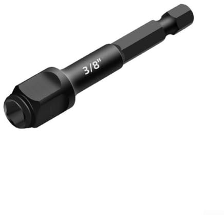 Eawfgtuw Adaptateur de douille, adaptateur de douille polyvalent 2 en 1, porte-embout léger pour outils électriques et projets de bricolage, acier au chrome vanadium (9,5 mm)