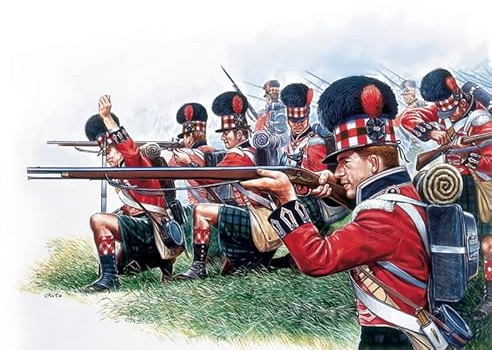 Italeri 1:72 Highlander Infantry Soldiers Europa Napoleon Großbritannien Nr. 50 Soldaten Modellbausatz 6004