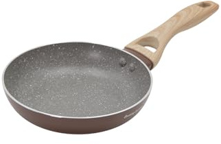 KASANOVA 1 padella da 18 cm con scritta marrone Cooking Therapy, bachelite in alluminio pressato