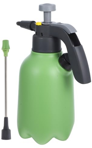 Yardenfun Gießkanne Sprühflasche für Pflanzen Bewässerung 2l Drucksprüher Grün mit Langer Düse für Garten Zimmerpflanzen Bonsai Zufällige Farbe