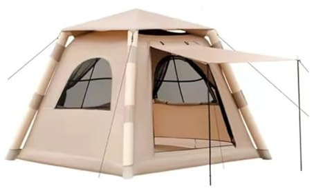 Aufblasbare Camping Zelt, Zelte für 4-8 Personen Wasserdicht, Familienzelt, Sofortiger Aufbau, Sonnenschutz, Zum Wandern