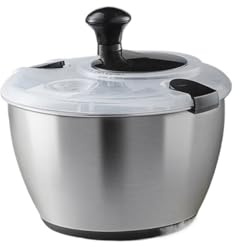 Compatibile con SucceBuy centrifuga for insalata in acciaio inossidabile da 4,75 Qt, facile da premere con una sola mano, grande asciugatrice for verdure.