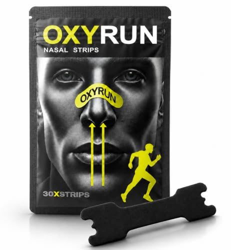 30 Tiras Nasales Oxyrun Onyx - Running - Dilatador Nasal - Nasal Strips