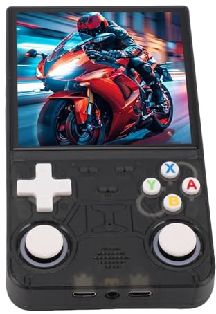 AMONIDA Console di Gioco Portatile Dispositivo di Gioco Portatile retrò per Open Source Schermo HD da 4 Pollici (64G)