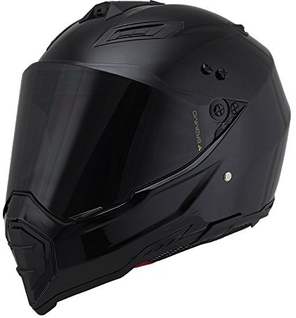Woljay Off Road Helm Motocross-Helm Motorradhelm Motocrosshelme Fahrrad ATV (L, Schwarz)