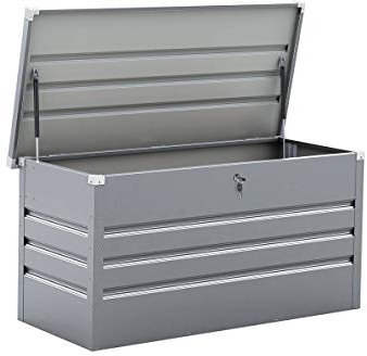 Coffre de Jardin Métal Store - 480L - Argent