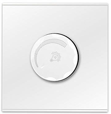 YGLONG Interruttore Luce Spingere/disattivare/disattivare con Controllo Rotante Dimmer Interruttore a Parete Bianco Nero Grigio PC Pannello Ventilatore 220V AV 50 / 60Hz Interruttore Touch