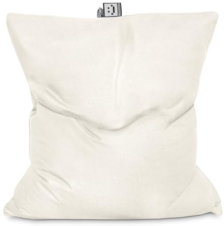 Happers Pouf Gigante Big Puff XXL Naylim Opaco Crudo per Esterno con Imbottitura Inclusa