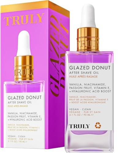Truly Beauty Glazed Donut After Shave Oil - Razor Bumps Treatment for Women, Razor Bump and Ingrown Hair Treatment for Bikini Area - 3.1 OZ
