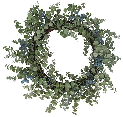 Gisela Graham Eukalyptus und Heidelbeere Weihnachtskranz