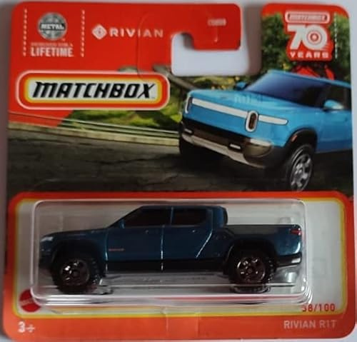 Matchbox Rivian R1T 38/100 Serie 2023 Metalflake Dark Blue dunkelblau