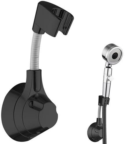 Shower Holder Without Drilling, 360° Rotatable Adjustable Head, Height-Adjustable, Universal Holder, for Shower Bathroom