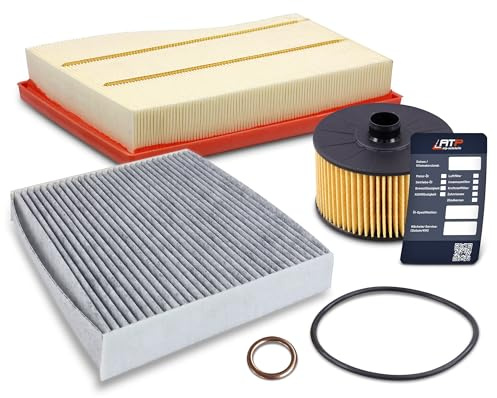 BESTPRICE Inspektionspaket Filterset mit 1x Ölfilter; 1x Innenraumfilter; 1x Luftfilter Kompatibel mit MERCEDES B-Klasse (W247), CLA (X118)(C118), A-Klasse (V177) (W177), GLA (H247), GLB (X247)