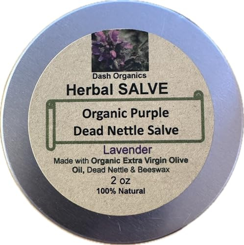 Organic Purple Dead Nettle Moisturizing Balm - Natural Herbal Skin Care - Lavender Scented - 2oz