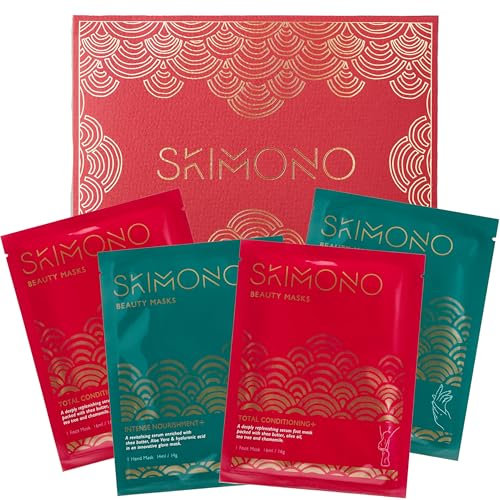 Skimono Mani Pedi Collection: 2x Hand Masks & 2x Footmasks -Nourishing Skincare for Hydrated Hands & Feet, Great Set for Gifting, Pamper Spa Set