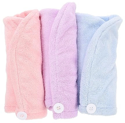 Healeved 6stücke Pack Haartuch Korallenfleece Ultra-saugfähige Haartrocknungstücher Für Frauen Zum Schnellen Trocknen Und Schutz Vor Frizz Geeignet Für Haartypen