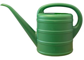 Gießkanne 10L | 8L | 5L | 3L | 2L | 1L | 0,9L Bewässerung Garten Blumengießkanne Blumen Gärtnern 2 Farben: blau/grün/rot/gelb/rosa (Grün, 2L)