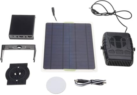 GMBYLBY Riscaldatore a energia solare di dimensioni compatte per pollai, serre e case per cani, pannello portatile