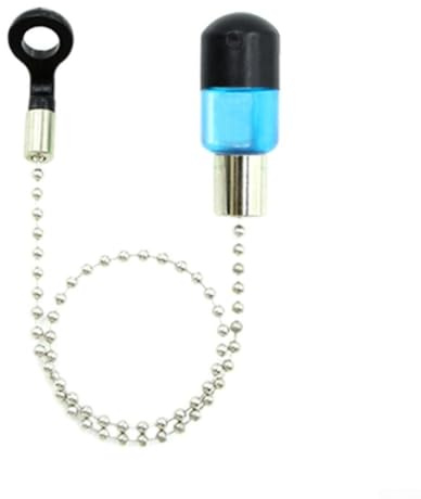 babominimer Lot de 5 détecteurs de touche pour pêche à la carpe européenne avec canne fluorescente et bobines de cintres, pour la pêche de fond avec bâtons de mer, longueur 36 cm (bleu)