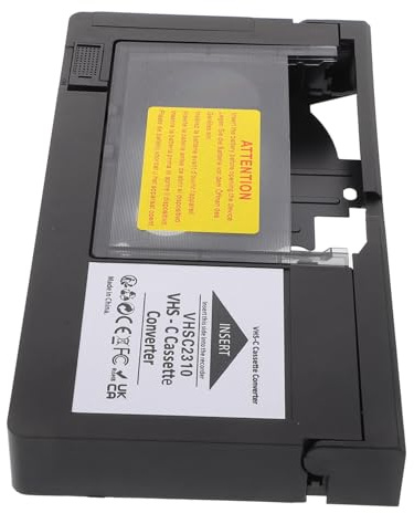 SEWACC VHS c Adapter für Camcorder Universeller VHS zu Vhsc Leichter Kassettenadapter für Schnelle und Einfache Videobandumwandlung Kompatibel mit Meisten VHS Vhsc bändern