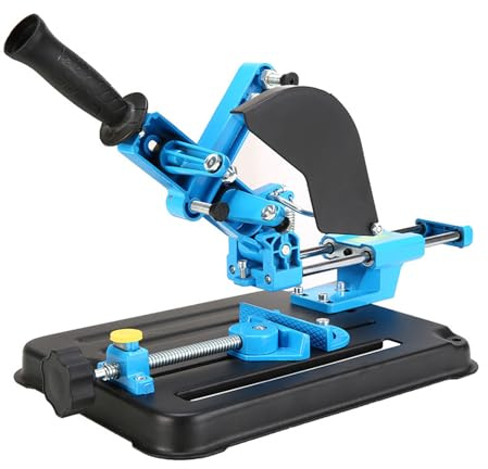 Soporte fijo para amoladora angular Risegun, soporte de corte preciso estable ajustable de aleación de aluminio para amoladoras angulares tipo 100 125