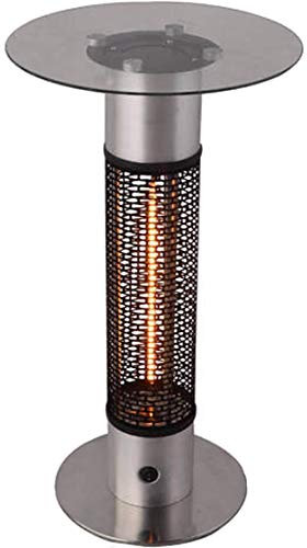 TAVOLO RISCALDANTE STUFA CARBONIO LIBRA AD INFRAROSSI 1500 W CON BASE IN ACCIAIO INOX
