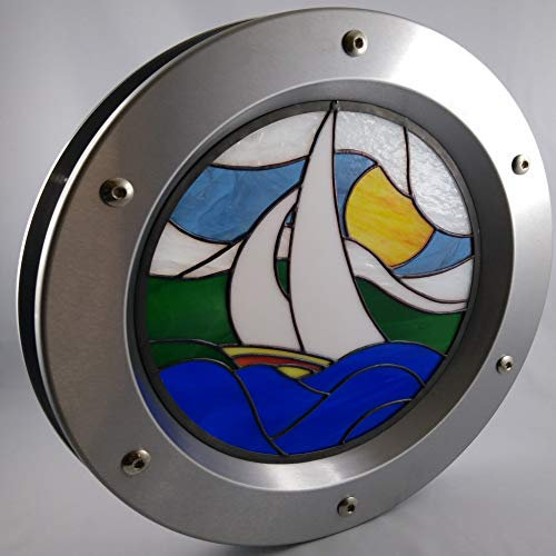 Porthole Window INOX - Brida de cristal tintado (350 mm)