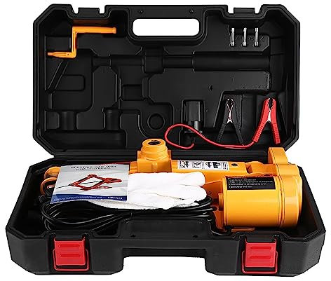 Estink Cric Elettrico per Auto 12V 3T, Sollevatore con Controller, Scatola di Trasporto, per SUV e Furgoni