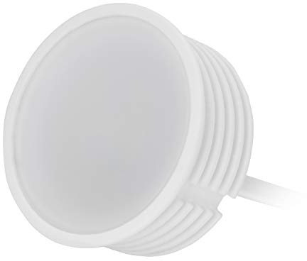 HCFEI 1 módulo LED GU10 MR16 extra plano, 50 mm, diámetro del reflector, 22 mm, longitud del cuerpo, regulable, 5 W, 425 lm, blanco cálido 3000 K, conexión directa a 230 V, 120 grados de radiación