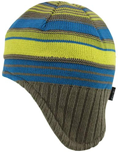 maximo Jungen Wintermütze grau-grün-blau Größe: 51