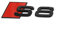 Audi 4N0071804 Schriftzug S8 schwarz/rot Tuning Exclusive Black Edition Emblem