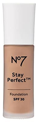 No7 Stay Perfect Foundation (New Formula) - Wheat spf30 - 30ml (pack of 1)