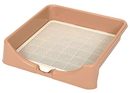 YANYUESHOP Urinario para Perros ABS para baño de Mascotas, Inodoro para Mascotas con Valla de Tres Lados, diseño de Rejilla fácil de Limpiar y Punto Fijo antisalpicaduras para IR al Inodoro