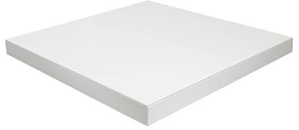 Dekorspanplatte Opalweiß Antifingerabdruck als Frontplatte, für Innenbereiche, Möbelbau, 100x100 cm, Stärke: 19 mm