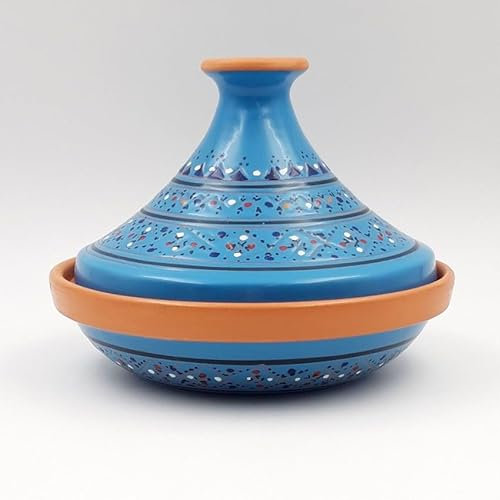 YODECO Tajine Marrakesch mit Ausweitung – Durchmesser 22 cm, Blau