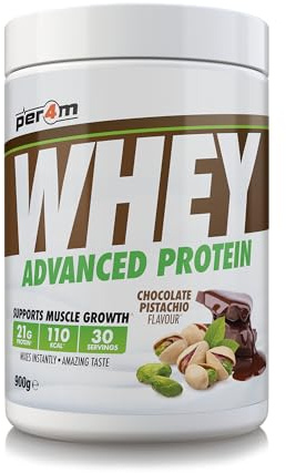 Per4m Whey Protein, Apoyo Muscular, Recuperación Eficaz, Diseñada Para Potenciar Fuerza Y Resistencia En Entrenamientos Fitness Y Nutrición Deportiva Avanzada – Chocolate Pistachio – 900g