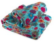 Generico LANA ITALIA Plaid Coperta Margherita in Lana Cotta 150x200 Col. Azzurro