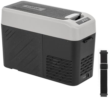 Alpicool KCF15 15L Compressor Car Refrigerator Portable Freezer for Cars, Trucks, Compact Camping Fridge 12/24V DC Cool Box for Travel, Road Trips, Food & Drinks, Lightweight Design