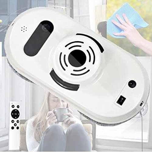WXPXYBF Robot lavavetri Elettrico Automatico, Tecnologia robotica per la Pulizia Intelligente dei vetri, pulitore Magnetico ultraveloce per finestre Alte da Tavolo e soffitti, per Interni.