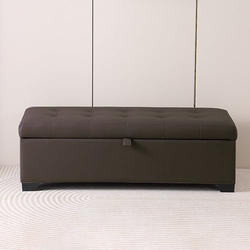 e Tisch Ottomane Bank mit Schuhaufbewahrung und gepolstertem Sitz für Schlafzimmer und Wohnzimmer Aufbewahrungslösung