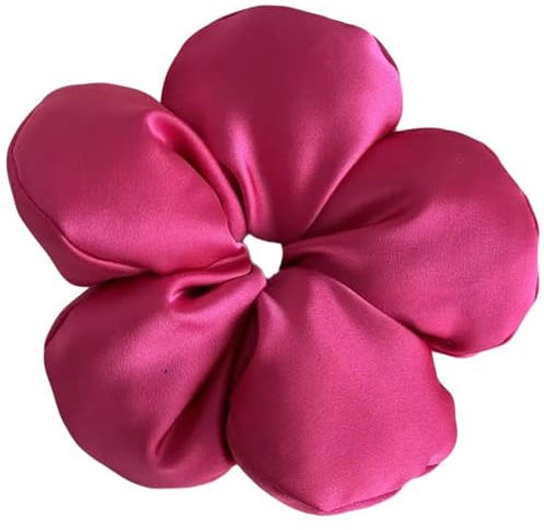 Lacy Haargummi, elastische Haargummis, französische Haarschlaufe für elegante Hochsteckfrisuren, geeignet für dickes und dünnes Haar, Blumen-Haargummis