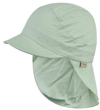 Sterntaler Schirmmütze Nackenschutz Basic – Leichte Kindermütze aus Bio-UV-Popeline mit Nackenschutz, UV-Schutz 50+
