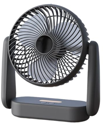 Genérico Ventilador de Mesa 3 Velocidades Silencioso Ajustable 360°