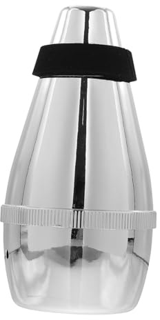 SAFIGLE Silenciador para Trompeta Pequeño Abs Plata, Accesorio para Instrumentos Musicales, para Reducir Sonido, Práctica Silenciosa, Parte de Trompeta Profesional